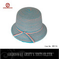 Benutzerdefinierte bunte Papier Braid Bucket Hat